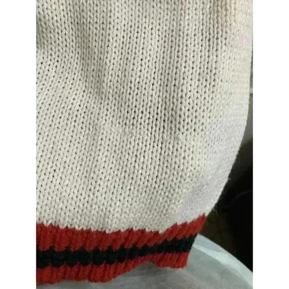 Vintage 90s Scottie Dog Knit Sweater By Beverly Hills Zoo Houndstooth Scottish L - Picture 9 of 10